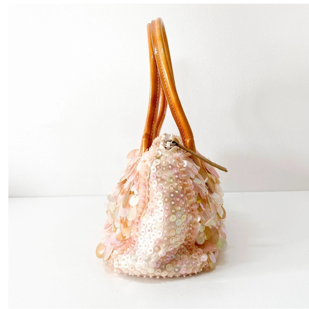 Prada Pink Sequin Shoulder Bag- Rare Vintage - Picture 4 of 6